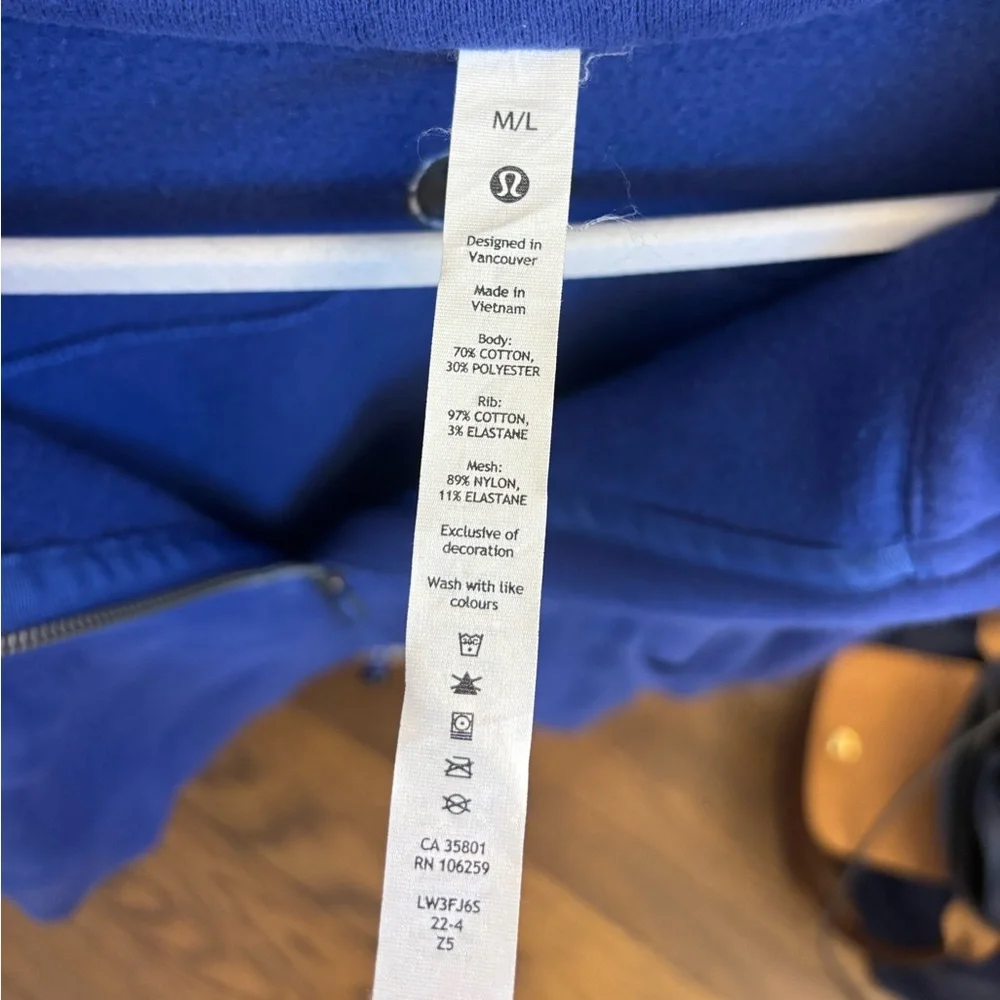 Lululemon Scuba Oversized‎ Funnel Neck Half Zip Psychic